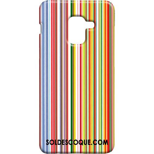 Coque Samsung Galaxy A8 2018 Délavé En Daim Étui Étoile Plaid Vintage Soldes