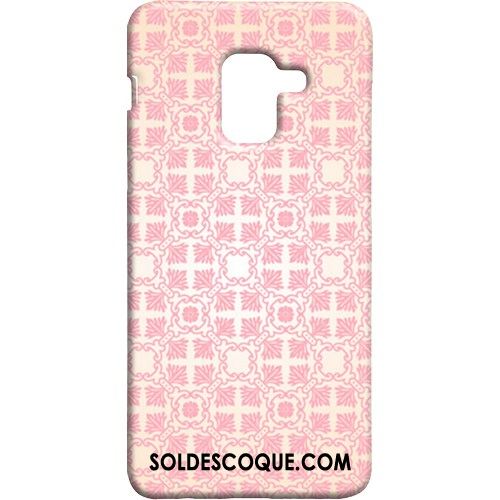 Coque Samsung Galaxy A8 2018 Délavé En Daim Étui Étoile Plaid Vintage Soldes