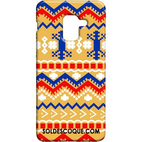 Coque Samsung Galaxy A8 2018 Délavé En Daim Étui Étoile Plaid Vintage Soldes