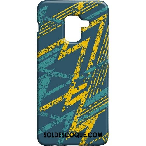 Coque Samsung Galaxy A8 2018 Délavé En Daim Étui Étoile Plaid Vintage Soldes