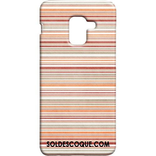 Coque Samsung Galaxy A8 2018 Délavé En Daim Étui Étoile Plaid Vintage Soldes