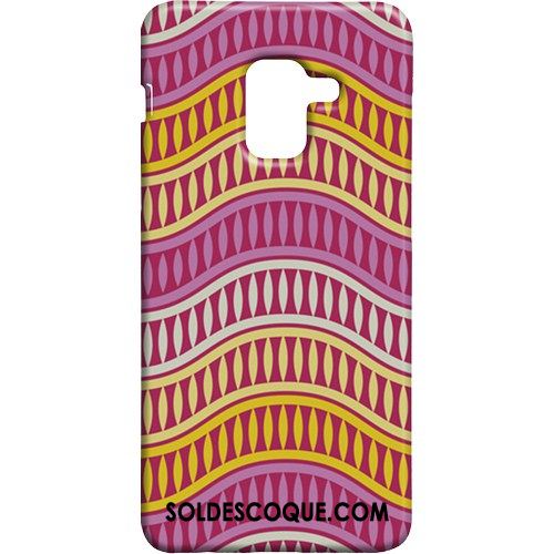 Coque Samsung Galaxy A8 2018 Délavé En Daim Étui Étoile Plaid Vintage Soldes