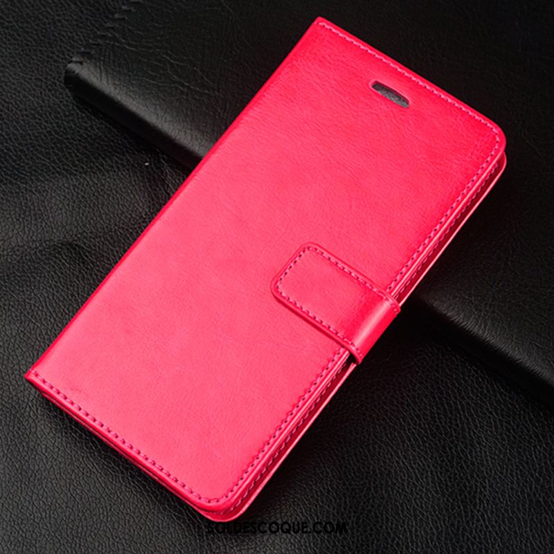 Coque Samsung Galaxy A8 2018 Fluide Doux Étui En Cuir Téléphone Portable Étoile Rouge Pas Cher