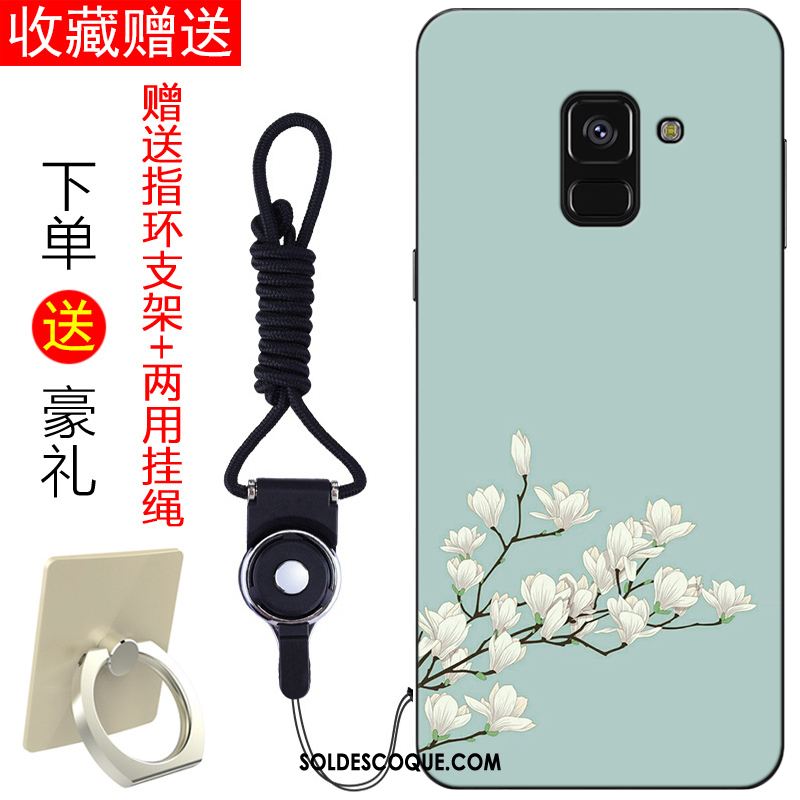 Coque Samsung Galaxy A8 2018 Incassable Bleu Étoile Tout Compris Étui Pas Cher