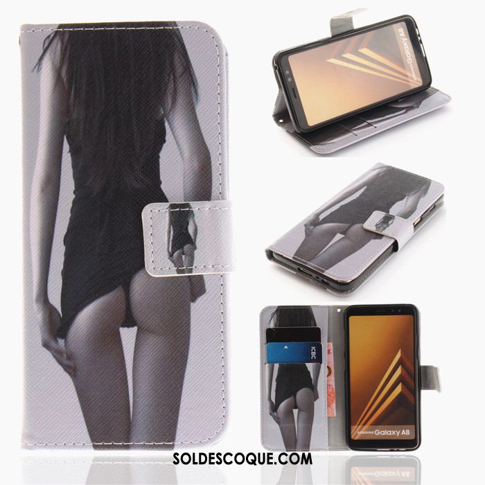 Coque Samsung Galaxy A8 2018 Nouveau Incassable Étoile Téléphone Portable Étui Soldes