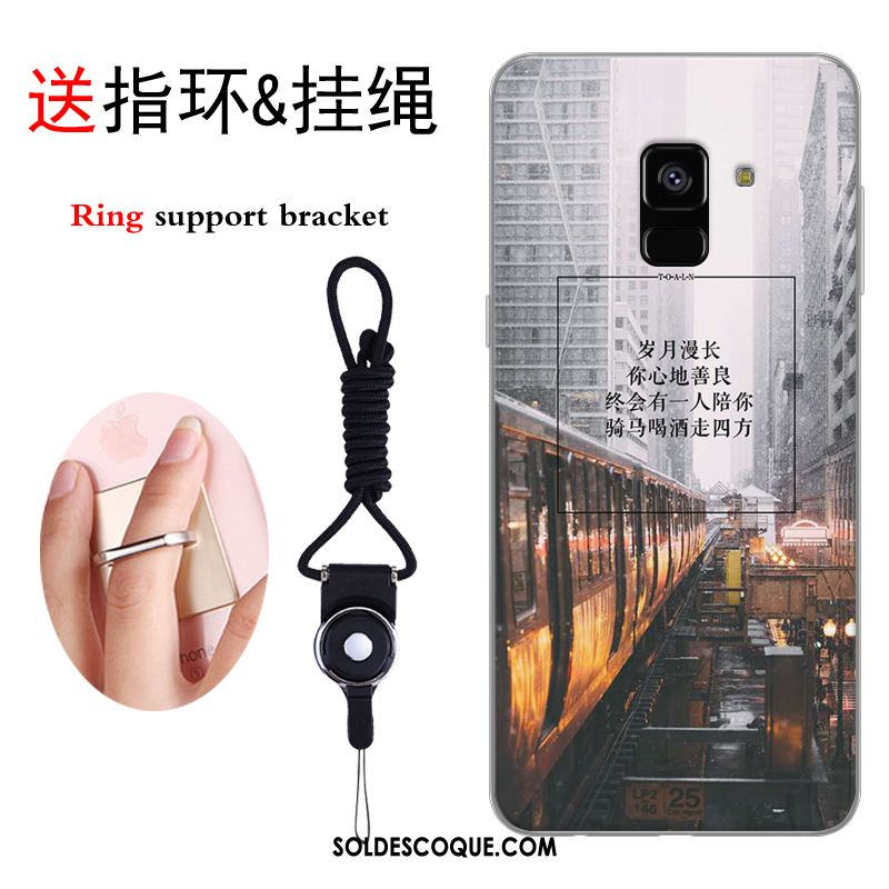 Coque Samsung Galaxy A8 2018 Personnalité Téléphone Portable Marque De Tendance Étui Étoile France