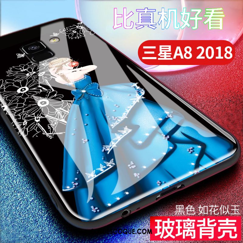 Coque Samsung Galaxy A8 2018 Silicone Créatif Tout Compris Étoile Téléphone Portable Pas Cher