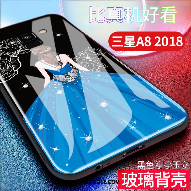 Coque Samsung Galaxy A8 2018 Silicone Créatif Tout Compris Étoile Téléphone Portable Pas Cher