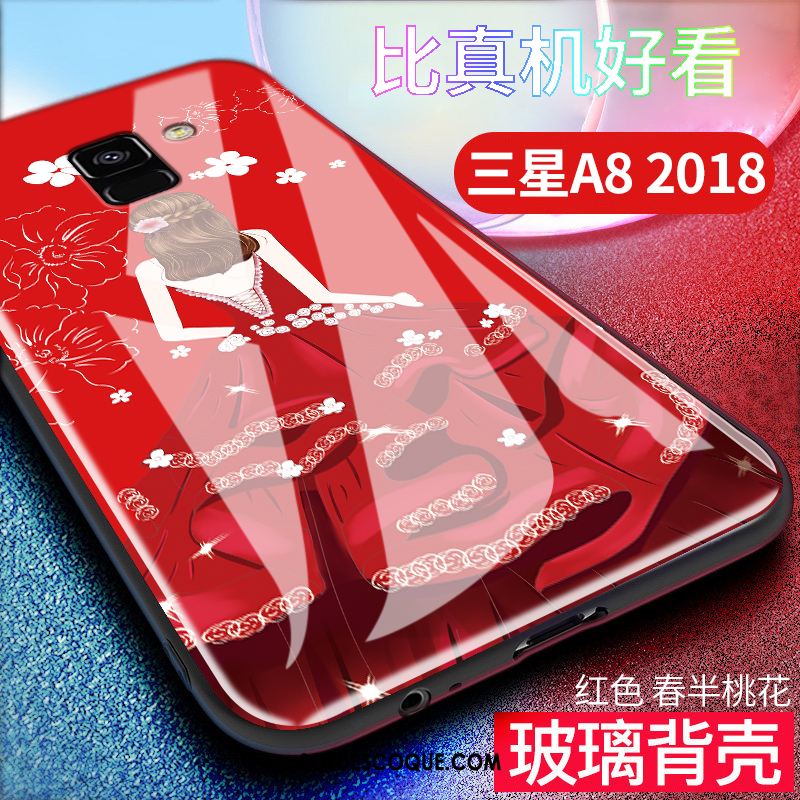 Coque Samsung Galaxy A8 2018 Silicone Créatif Tout Compris Étoile Téléphone Portable Pas Cher