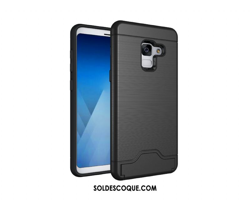 Coque Samsung Galaxy A8 2018 Tendance Téléphone Portable Protection Modèle Fleurie Noir En Vente