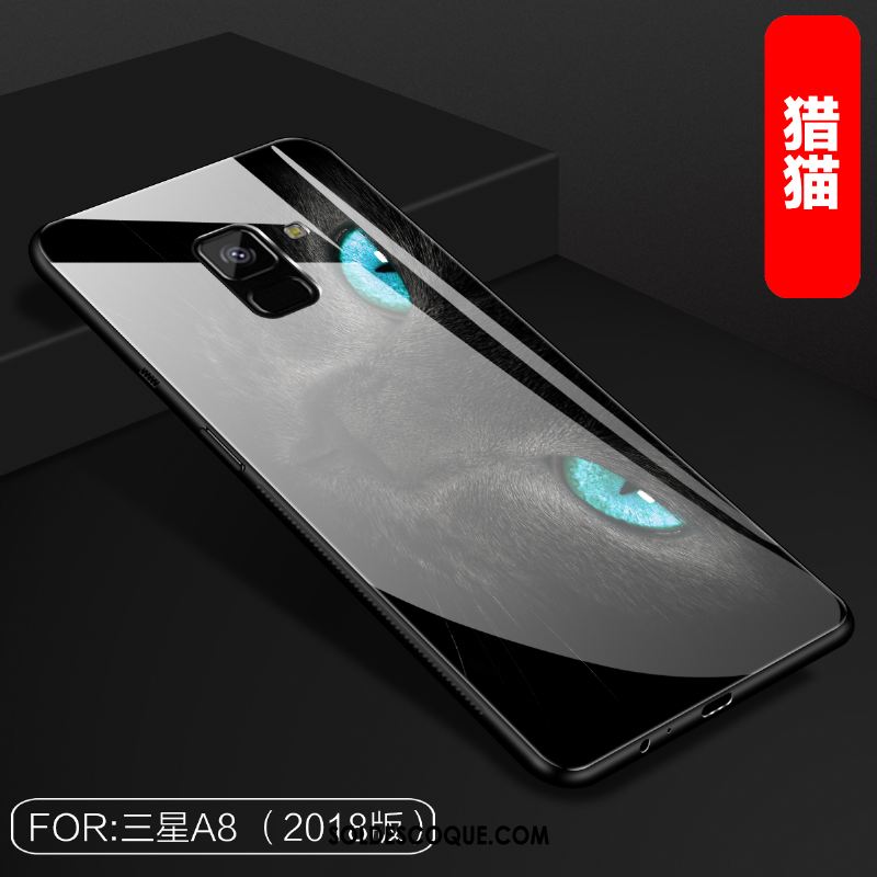 Coque Samsung Galaxy A8 2018 Étoile Créatif Téléphone Portable Incassable Verre Soldes