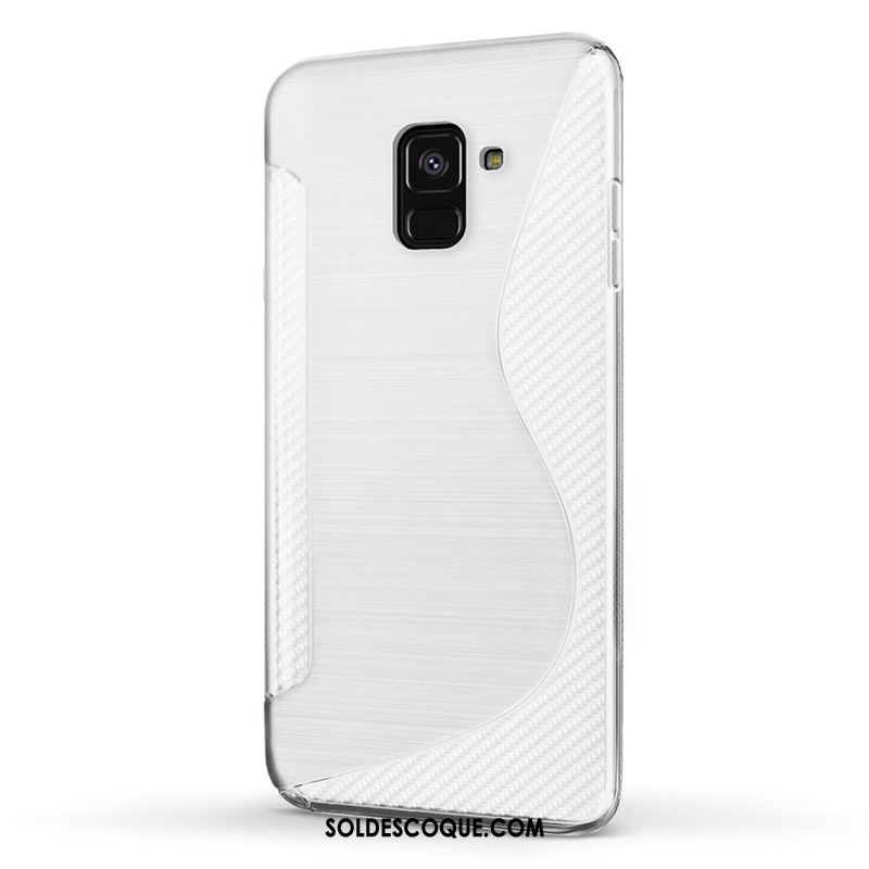 Coque Samsung Galaxy A8 2018 Étoile Protection Bleu Téléphone Portable Fluide Doux Pas Cher