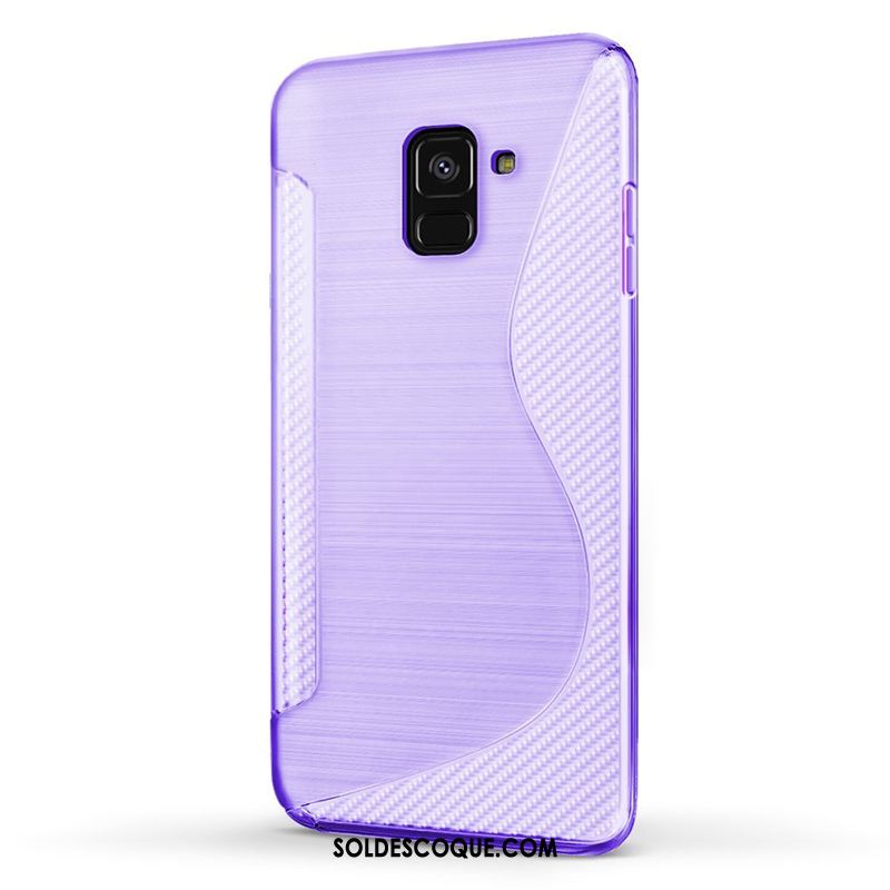 Coque Samsung Galaxy A8 2018 Étoile Protection Bleu Téléphone Portable Fluide Doux Pas Cher