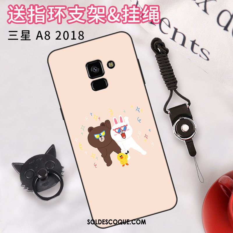 Coque Samsung Galaxy A8 2018 Étui Simple Étoile Téléphone Portable Tendance Pas Cher