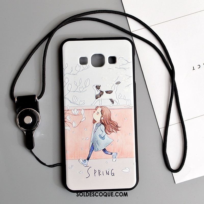 Coque Samsung Galaxy A8 Dessin Animé Silicone Ornements Suspendus Étoile Noir Pas Cher