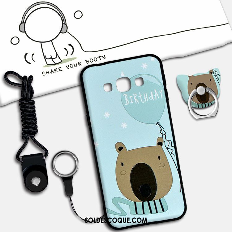 Coque Samsung Galaxy A8 Délavé En Daim Ornements Suspendus Dessin Animé Téléphone Portable Étui En Ligne