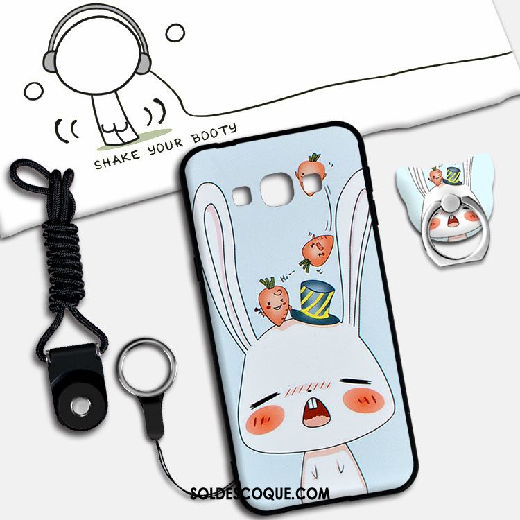 Coque Samsung Galaxy A8 Délavé En Daim Ornements Suspendus Dessin Animé Téléphone Portable Étui En Ligne