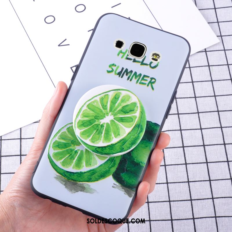 Coque Samsung Galaxy A8 Frais Tout Compris Vert Tendance Téléphone Portable En Vente