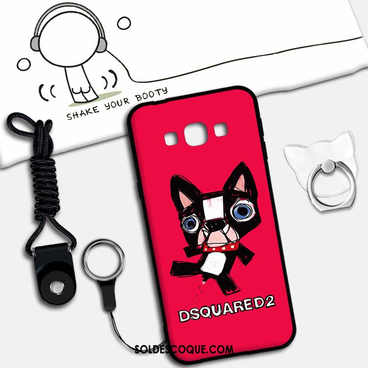 Coque Samsung Galaxy A8 Gaufrage Étoile Dessin Animé Délavé En Daim Silicone Pas Cher