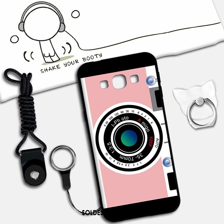 Coque Samsung Galaxy A8 Gaufrage Étoile Dessin Animé Délavé En Daim Silicone Pas Cher