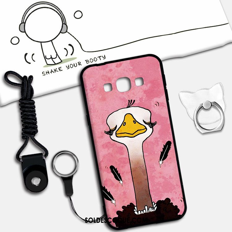 Coque Samsung Galaxy A8 Gaufrage Étoile Dessin Animé Délavé En Daim Silicone Pas Cher