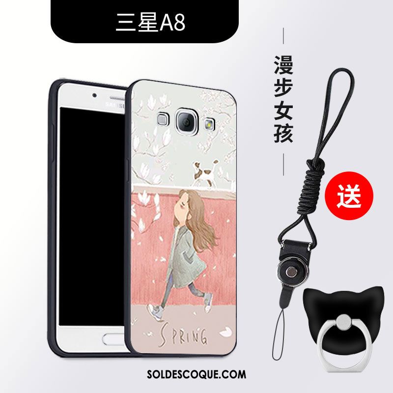 Coque Samsung Galaxy A8 Incassable Silicone Délavé En Daim Étoile Étui Housse Soldes