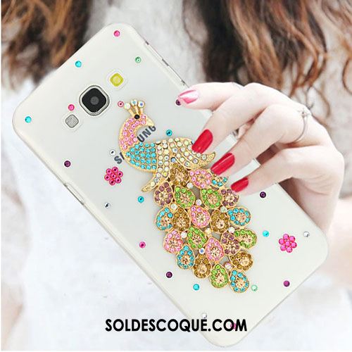 Coque Samsung Galaxy A8 Incassable Strass Tendance Étui Blanc En Vente