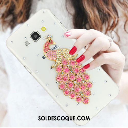 Coque Samsung Galaxy A8 Incassable Strass Tendance Étui Blanc En Vente