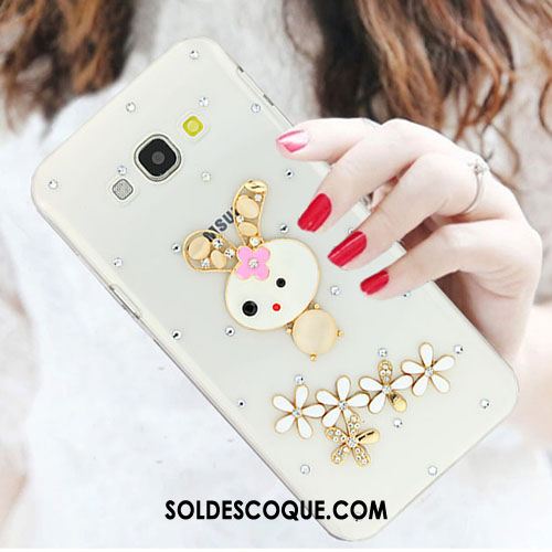 Coque Samsung Galaxy A8 Incassable Strass Tendance Étui Blanc En Vente