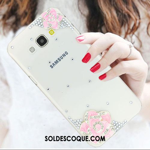 Coque Samsung Galaxy A8 Incassable Strass Tendance Étui Blanc En Vente