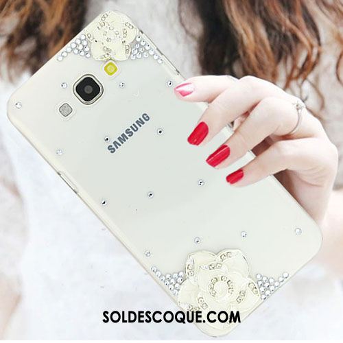 Coque Samsung Galaxy A8 Incassable Strass Tendance Étui Blanc En Vente