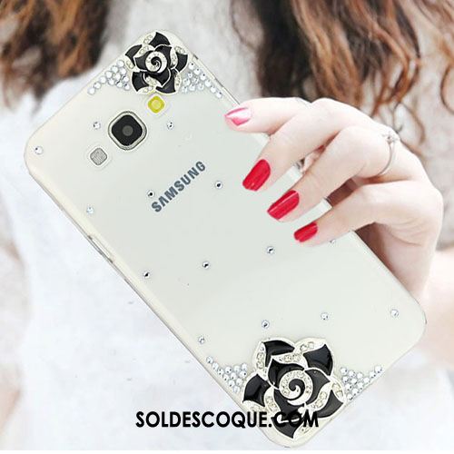 Coque Samsung Galaxy A8 Incassable Strass Tendance Étui Blanc En Vente