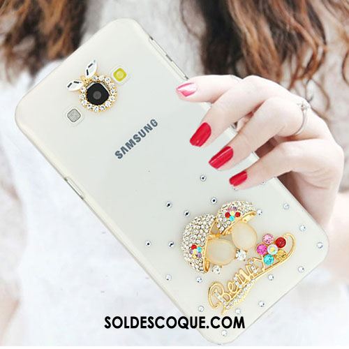 Coque Samsung Galaxy A8 Incassable Strass Tendance Étui Blanc En Vente