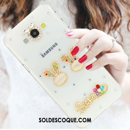 Coque Samsung Galaxy A8 Incassable Strass Tendance Étui Blanc En Vente