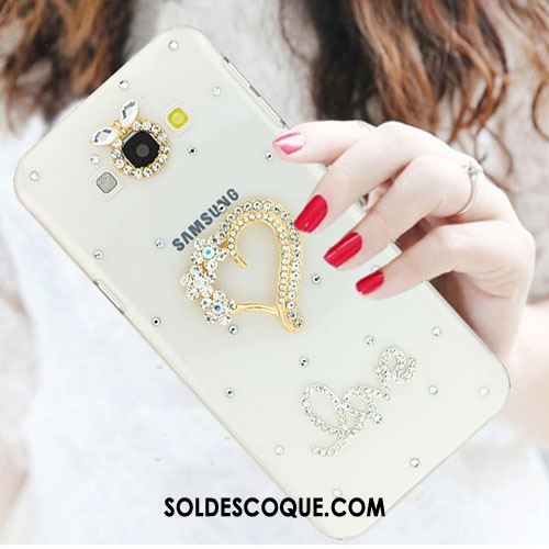 Coque Samsung Galaxy A8 Incassable Strass Tendance Étui Blanc En Vente