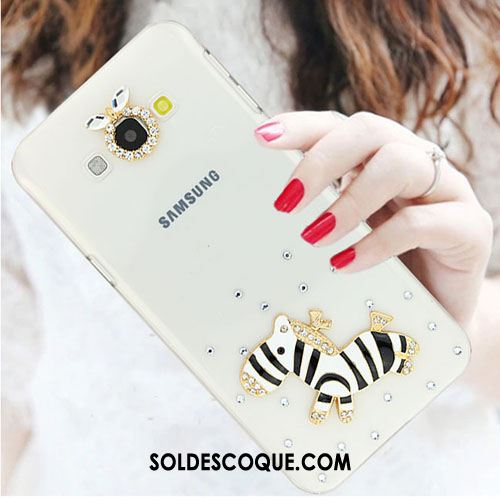 Coque Samsung Galaxy A8 Incassable Strass Tendance Étui Blanc En Vente