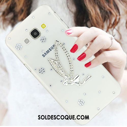 Coque Samsung Galaxy A8 Incassable Strass Tendance Étui Blanc En Vente