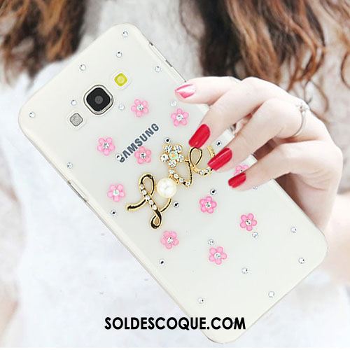 Coque Samsung Galaxy A8 Incassable Strass Tendance Étui Blanc En Vente