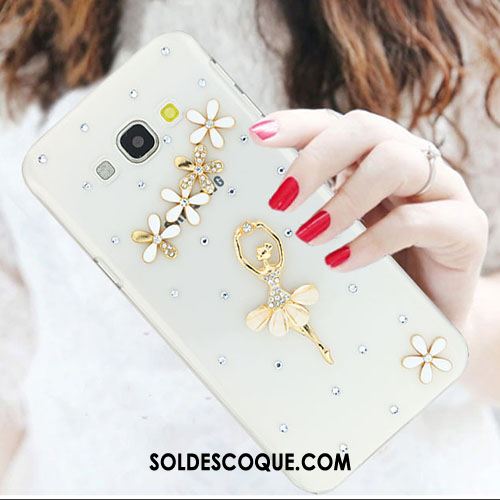 Coque Samsung Galaxy A8 Incassable Strass Tendance Étui Blanc En Vente