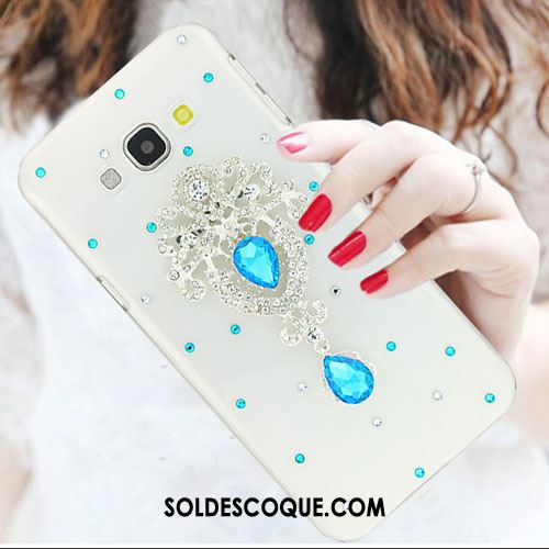 Coque Samsung Galaxy A8 Incassable Strass Tendance Étui Blanc En Vente