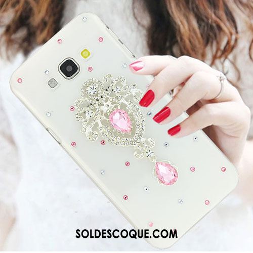 Coque Samsung Galaxy A8 Incassable Strass Tendance Étui Blanc En Vente