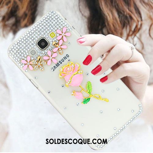 Coque Samsung Galaxy A8 Incassable Strass Tendance Étui Blanc En Vente