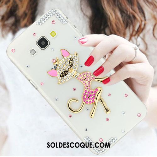 Coque Samsung Galaxy A8 Incassable Strass Tendance Étui Blanc En Vente