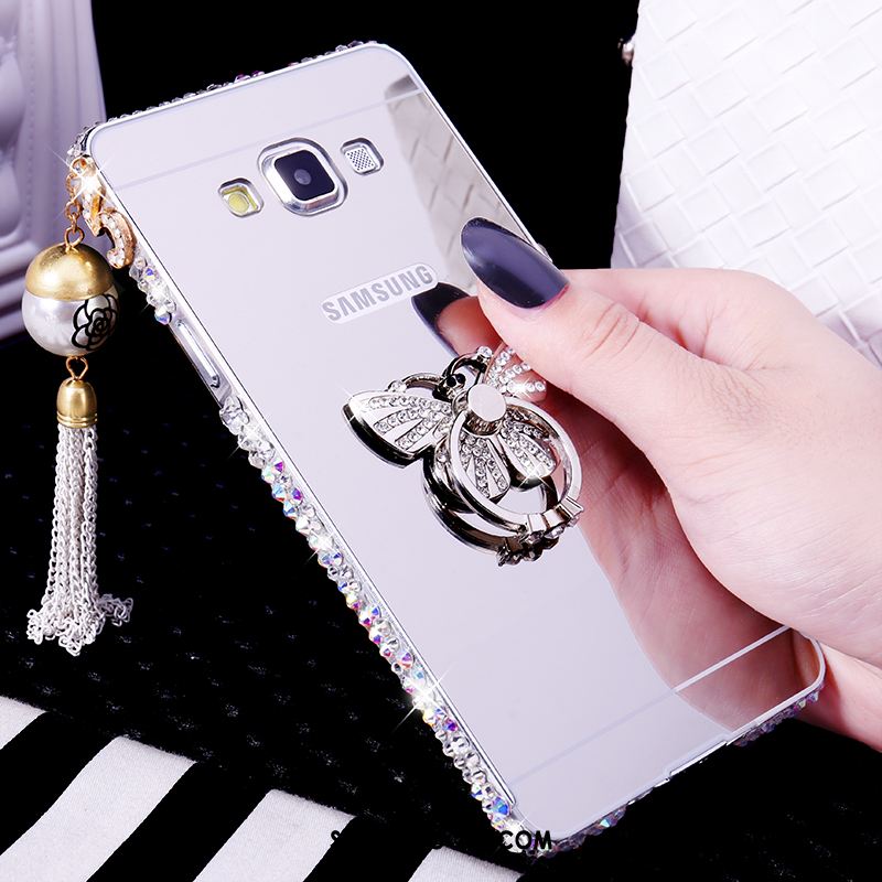 Coque Samsung Galaxy A8 Luxe Border Étoile Incassable Or Rose Housse En Vente