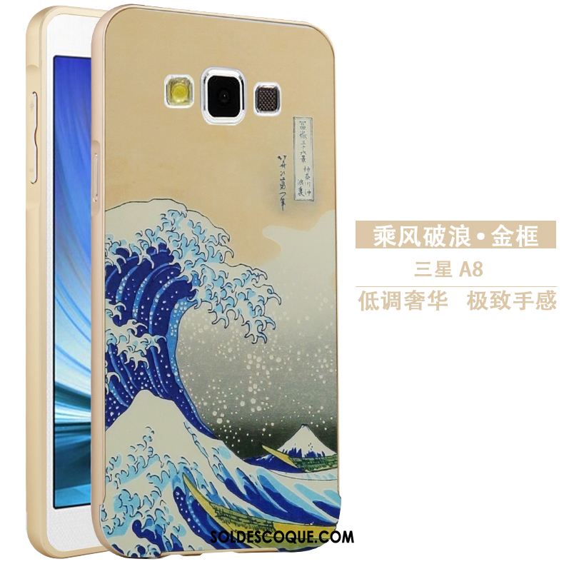 Coque Samsung Galaxy A8 Métal Étui Protection Gaufrage Dessin Animé Soldes