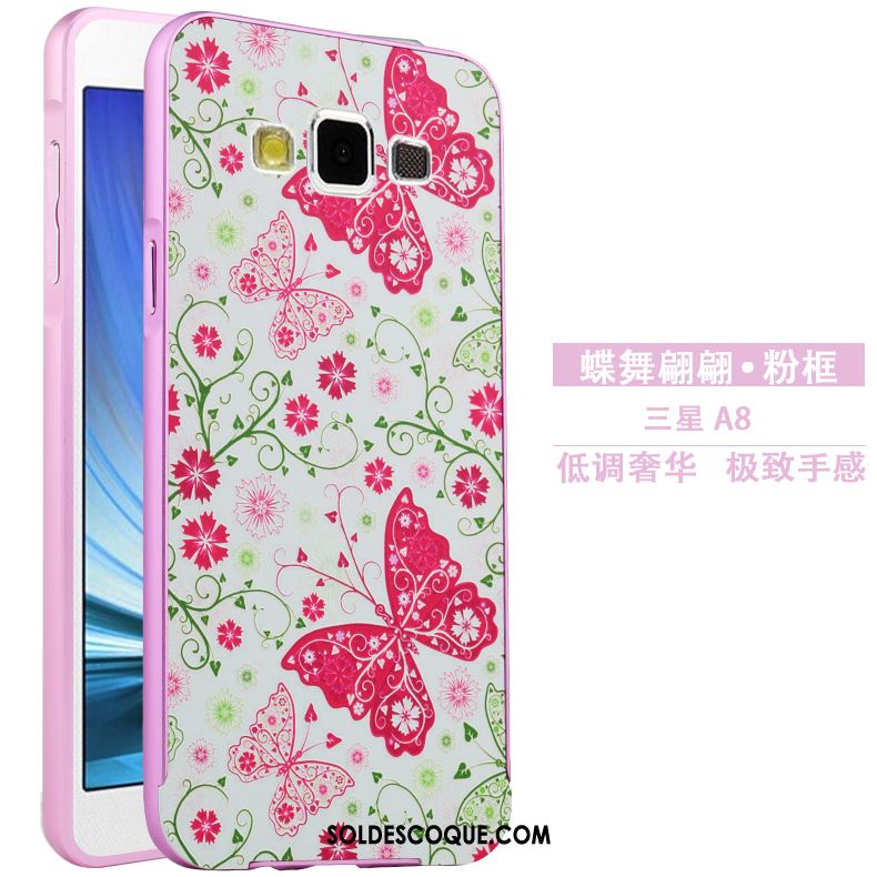 Coque Samsung Galaxy A8 Métal Étui Protection Gaufrage Dessin Animé Soldes