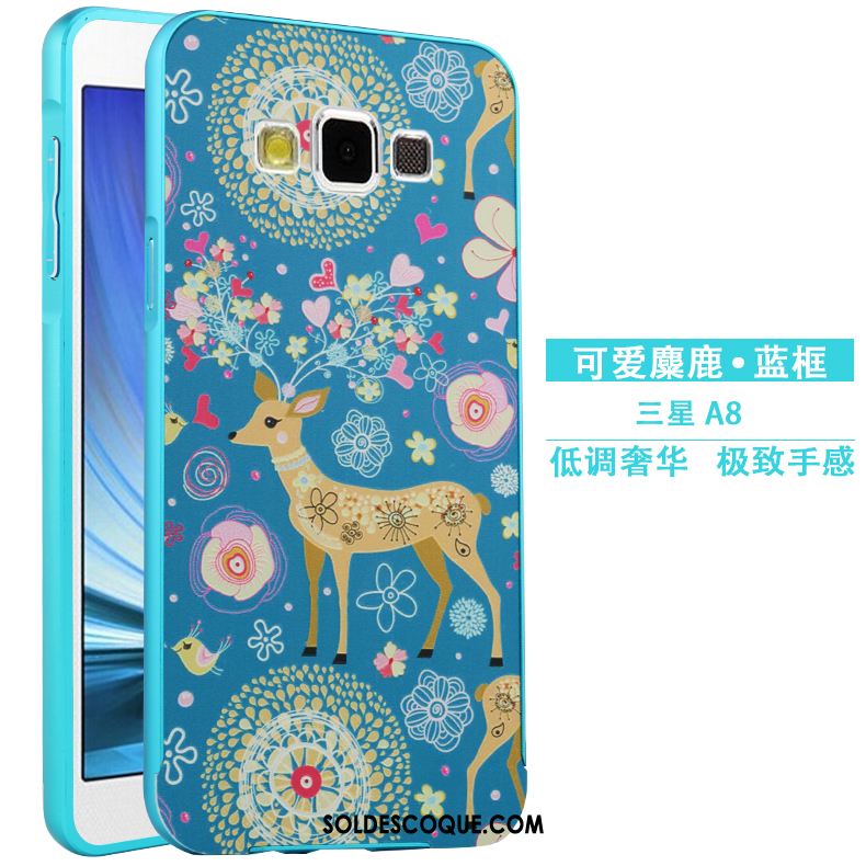 Coque Samsung Galaxy A8 Métal Étui Protection Gaufrage Dessin Animé Soldes