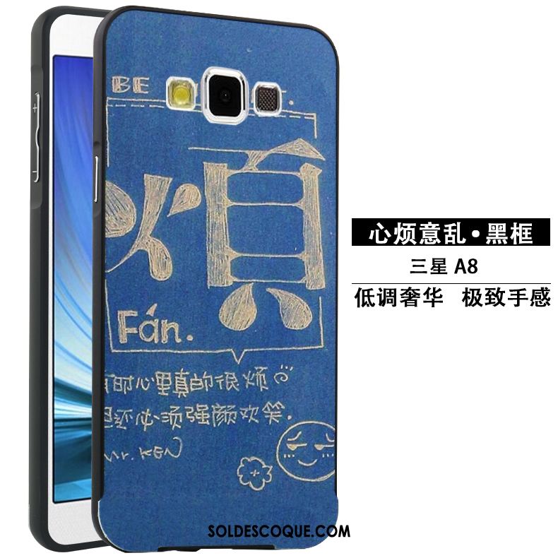 Coque Samsung Galaxy A8 Métal Étui Protection Gaufrage Dessin Animé Soldes