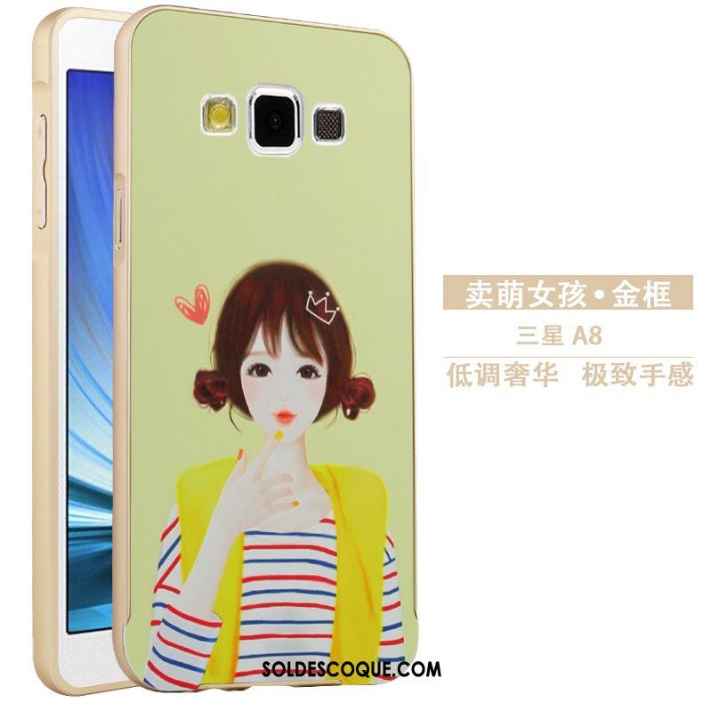 Coque Samsung Galaxy A8 Métal Étui Protection Gaufrage Dessin Animé Soldes