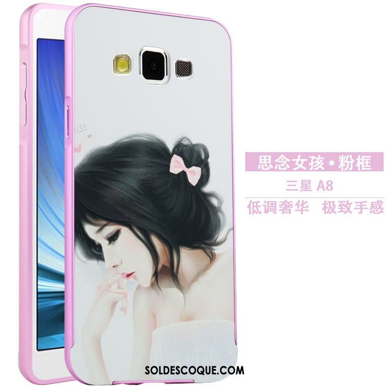 Coque Samsung Galaxy A8 Métal Étui Protection Gaufrage Dessin Animé Soldes